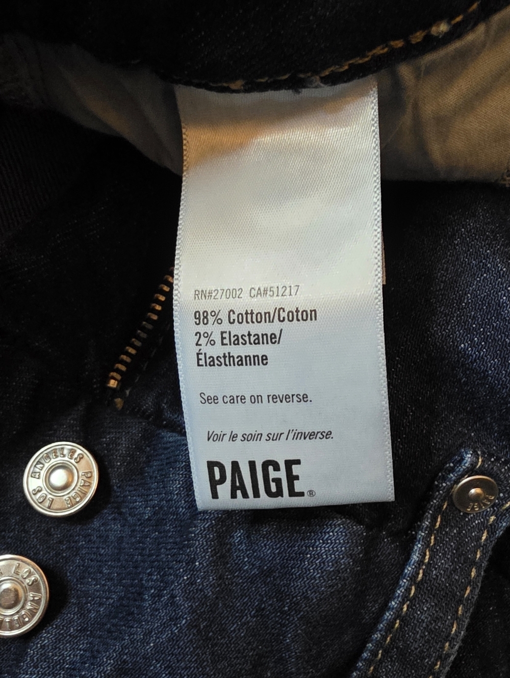 Paige Dion High Rise Cargo Flare Jeans Gracie Lou Dark Wash Y2K 90s Size 27 - Picture 11 of 11